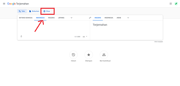 buka blokir website dengan google translate