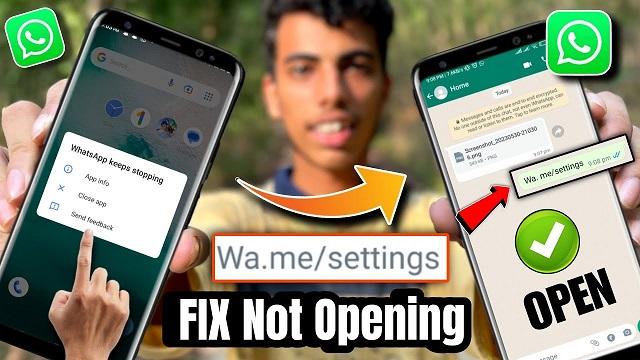 cara memperbaiki wa me settings