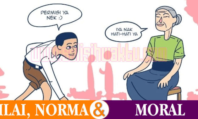 perbedaan nilai, norma dan moral